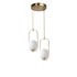 OPVIQ LIGHTS Bijela/u zlatnoj boji viseća svjetiljka sa staklenim sjenilom ø 25 cm Ahu