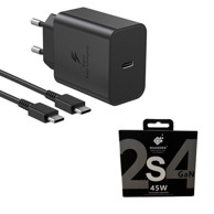Punjač USB-C 45 W T4510 s kabelom USB-C na USB-C, 1,8 m, za Galaxy S25, S24, S23 Ultra, A56, A36 i A55
