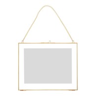 HÜBSCH Zidni okvir za fotografije od mesinga Linda, 24 x 30 cm