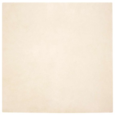 Tepih od umjetnog krzna zeca 200 x 200 cm, poliester, kremasti