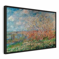 Slika Claude Monet – Spring, 90x60 cm, u crnom drvenom okviru