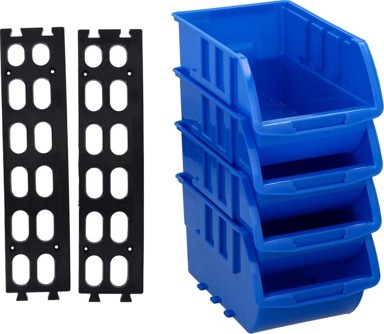 KINZO PVC zidna ladica, 6-dijelni organizator