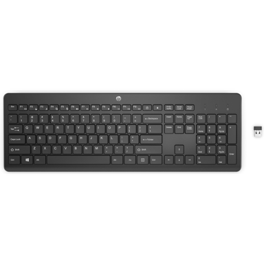 HP Tipkovnica 230 BLK Wireless Keyboard, univerzalna, bežična, crna