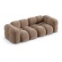 COSMOPOLITAN DESIGN Smeđa baršunasti sofa 250 cm Loretto, 250x100x68 cm