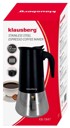 KLAUSBERG Aparat za espresso kavu KB-7847 12 šalica od nehrđajućeg čelika, crno-srebrni