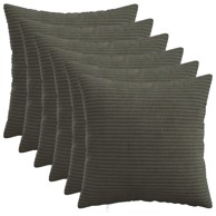 HEERLEN Presvlake za jastuke 6 kom. 45 x 45 cm, antracit kord