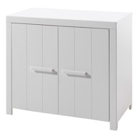 VIPACK Bijeli dječji ormar od masivnog bora 100x87 cm ERIK 