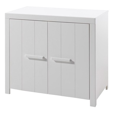 VIPACK Bijeli dječji ormar od masivnog bora 100x87 cm ERIK 