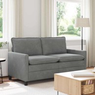 Sofa 156 x 81 x 87,5 cm, baršun, tamnosiva