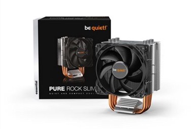 BE QUIET Hladnjak za računalo Pure Rock Slim 2, za Intel i AMD, crni