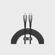 BASEUS Kabel tip C za Apple, Lightning, 8-pin, 20 W, CADH000101, 2 m, crni
