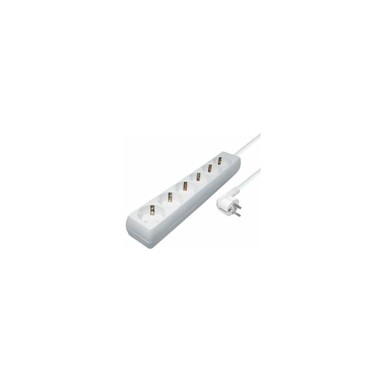 TRANSMEDIA Produžni kabel 6-WAY, 5m, bijela