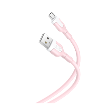 XO Kabel USB-A na microUSB NB212, 1 m, 2.1A, rozi