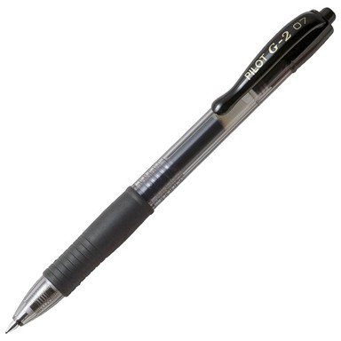 PILOT Gel roler BL-G2-7-B, G2 Grip, 0,7 mm, crna