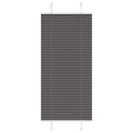 Plisirana roleta crna 65x100 cm širina tkanine 64,4 cm