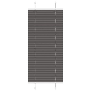 Plisirana roleta crna 65x100 cm širina tkanine 64,4 cm