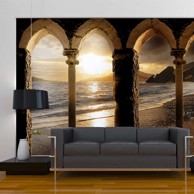 Samoljepljiva foto tapeta Castle on the beach 245x175