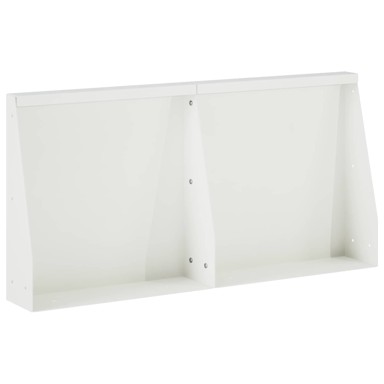 Zid za zadržavanje, 40 x 12 x 50 cm, set 2 kom., čelik, bijela