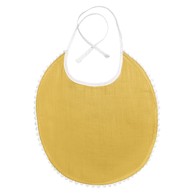 KINDSGUT Žuti podbradnik od muslina London