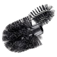 WENKO Crna plastična zamjenska glava WC četke Ø 8 cm