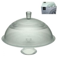 Stalak za tortu i kolače, staklo, rustikalno, 31 cm