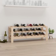 Stalak za vino, 109,5 x 30 x 82 cm, masivna borovina
