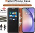 QHOHQ Futrola-novčanik + 2 RFID naočale crna zaštitna za Samsung Galaxy A54 5G