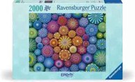 RAVENSBURGER Puzzle Zračeće mandale duge, 2000 kom