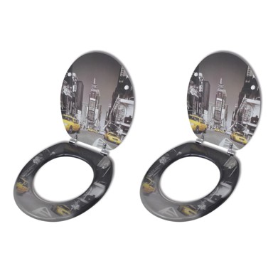 MDF Toaletna daska 2 kom uzorak New Yorka