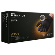 LACUNA Zaštitne rukavice JEDNOKRATNE GOGRIP PRO CRNE VEL. XL