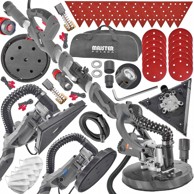 MAJSTER POLSKA Žirafa za brušenje zidova 1450 W, 225 mm, LED, trokutasta glava