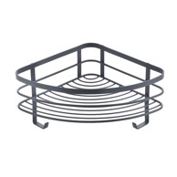 METALTEX Kupaonska polica Origin zidna kutna, crna