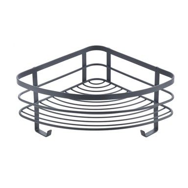 METALTEX Kupaonska polica Origin zidna kutna, crna