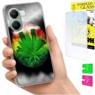 Maskica za Xiaomi Poco X7 Pro 5G, s foto tiskom, sa zaštitnim staklom 9H