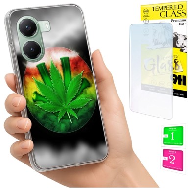 Maskica za Xiaomi Poco X7 Pro 5G, s foto tiskom, sa zaštitnim staklom 9H