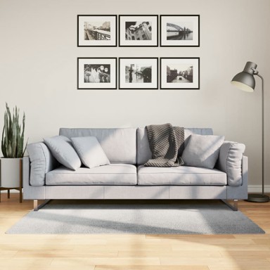 Tepih Iza kratka vlakna skandinavski izgled sivi 80x150 cm