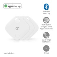 NEDIS Bluetooth lokator za ključeve, Apple Find My, Bluetooth 5.1, CR2032, 3 kom., bijeli