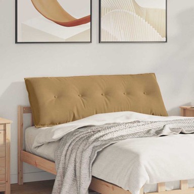 Jastuk za leđa, 140 x 50 cm, kordura tekstil, smeđa