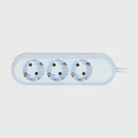 BACHMANN Produžni kabel 3x220V 1,5 m bijeli 388.270