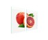 TMK Staklena zaštita za štednjak ili ploču za kuhanje 65x52, grapefruit