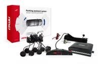 AMIO Parking senzori, 8 kom, crni, 22 mm, LED zaslon, buzzer