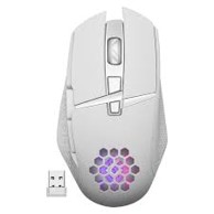 DEFENDER Gaming miš GM-514 Glory, bijeli, bežični, optički, 3200 DPI, 6 tipki, ugrađena baterija, RGB osvjetljenje