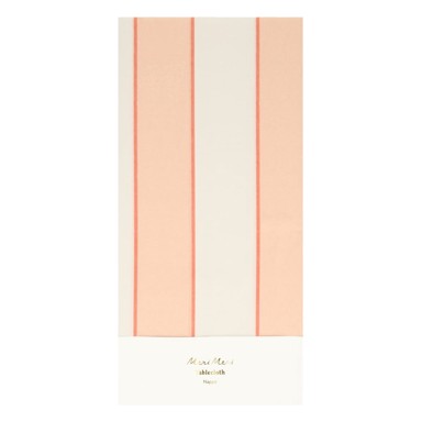 MERI MERI Stolnjak 137x259 cm Peach Stripe