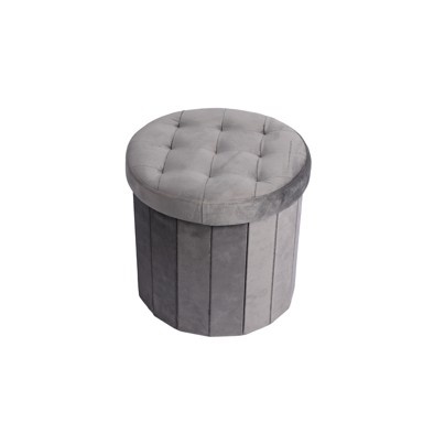 LIVING IN Tabure okrugli sa spremnikom 38x38 cm, sort boja