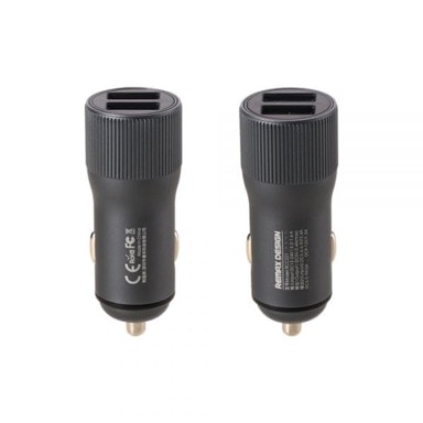 REMAX Auto punjač RETOUR SERIES RCC221, 2USB, 2,4A, QC 3.0, zlatni