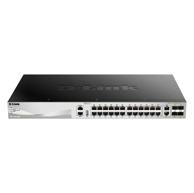 D-LINK Mrežni preklopnik DGS-3130-30TS/E, 24 x Gigabit Ethernet, upravljani L3, sivi