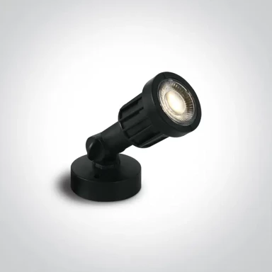 Reflektor, DM7070/W, LED, 5W, 400 lm, 3000K, IP65, sa šiljkom, crna