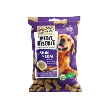 LITTLE CHEF Poslastica Skin&Coat lan/chia/kokosovo ulje 150 g