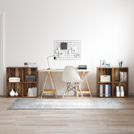 Set TV komoda s policom s pohranom 4 komada, 72 x 35 x 36.5 cm, staro drvo