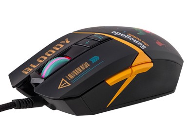 A4TECH Miš Bloody W63 Max Renegade Midnight, USB, crni